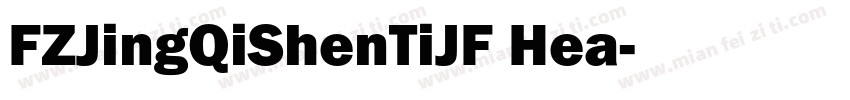 FZJingQiShenTiJF Hea字体转换